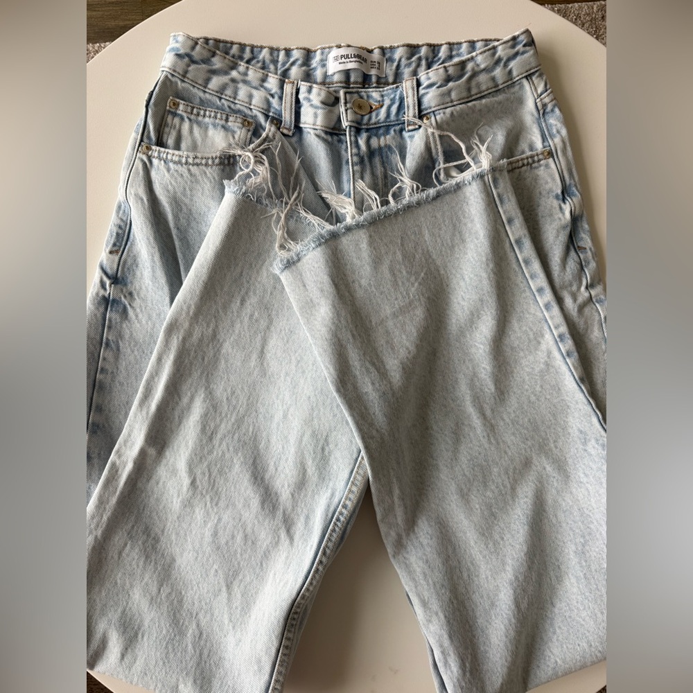 Pull&Bear Wide leg high waist jeans LONG